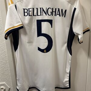 Real Madrid Bellingham Home Jersey 2023/24 Slim Fit Soccer Shira